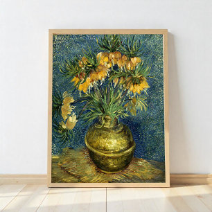 Imperial Fritillaries in a Copper Vas, Van Gogh Poster