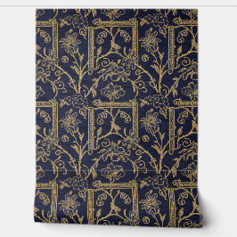 Imperial Guldlig Lilja: 1800-tals Chinoiserie Side