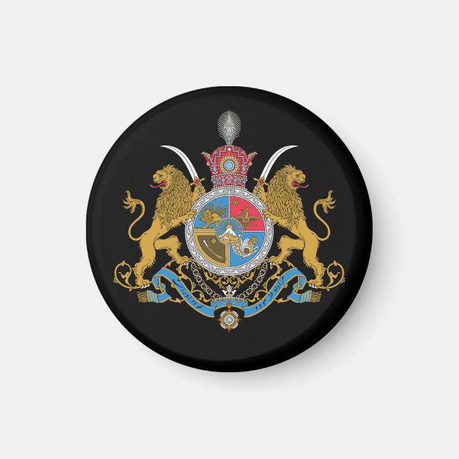 Imperial Jacka av Irans Arm (1925-1979) Magnet (Framsidan)