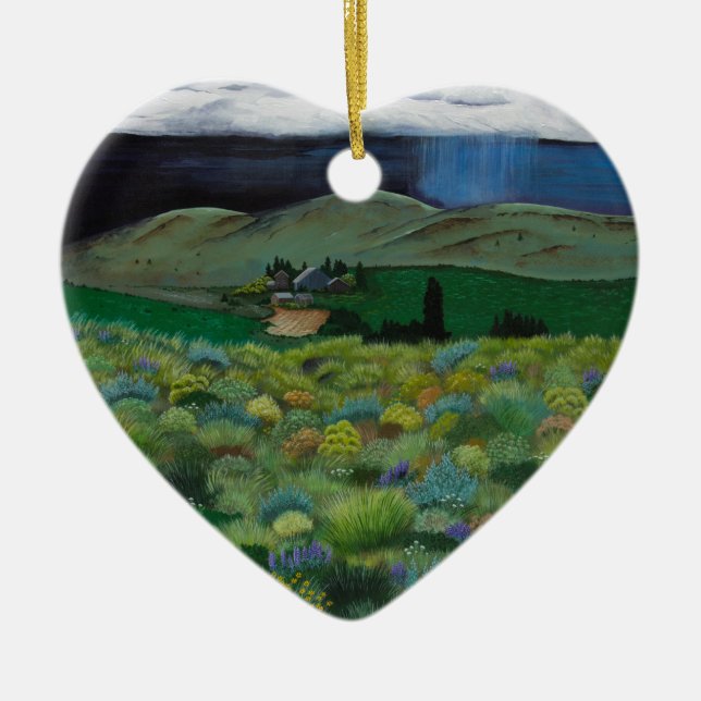 Imperial Lagrar Ranch Julgransprydnad Keramik (Framsidan)