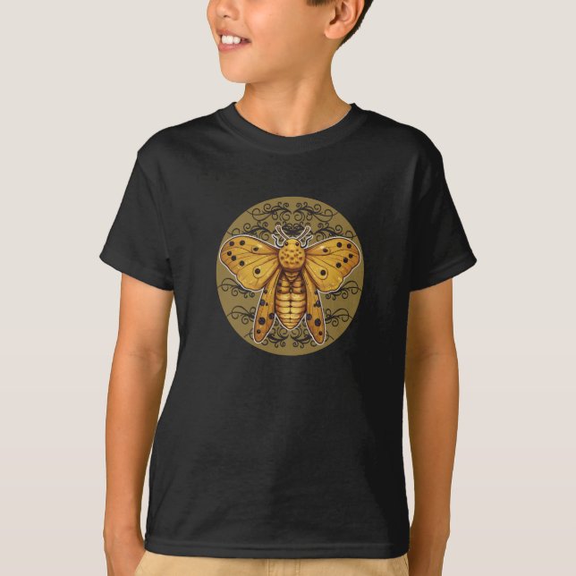 Imperial Moth-Skriv ut T Shirt (Framsida)