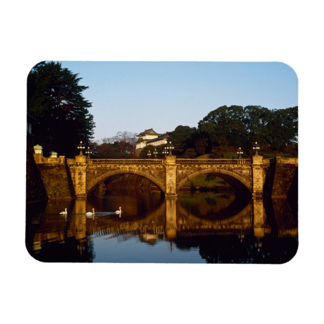 Imperial Palace, Nijubashi Bridge, Tokyo, Japan Magnet (Horisontell)