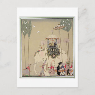 Imperial Procession (färg litho) Vykort