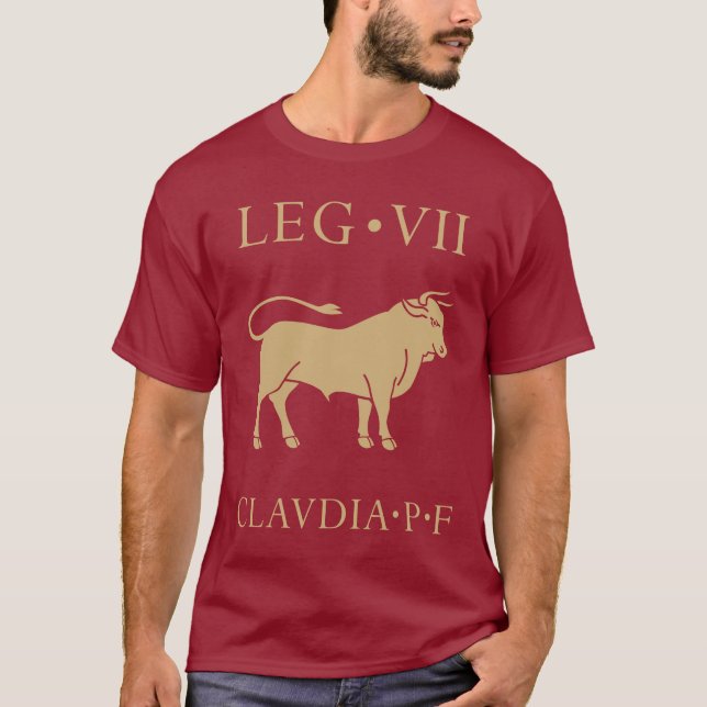Imperial Roman Army - Legio VII Claudia T Shirt (Framsida)