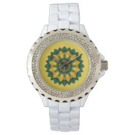 Imperial Solar Flower Mandala Luxury Keychain  Armbandsur