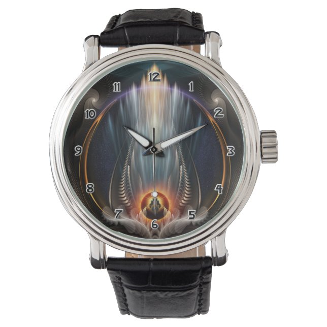 Imperial View Fractal Art Wrist Watch Armbandsur (Framsida)