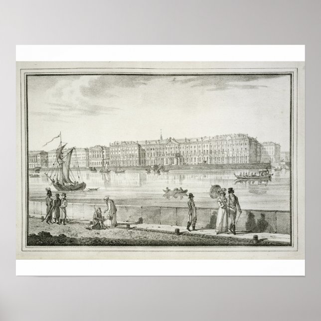 Imperial Winter Palace, St. Petersburg (litho) Poster (Framsidan)
