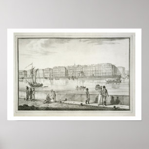 Imperial Winter Palace, St. Petersburg (litho) Poster