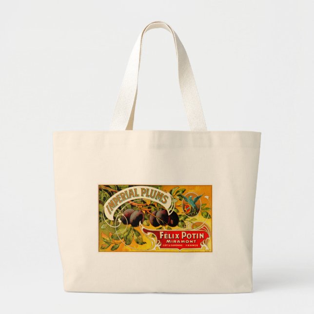 Imperiala plommon jumbo tygkasse (Framsidan)
