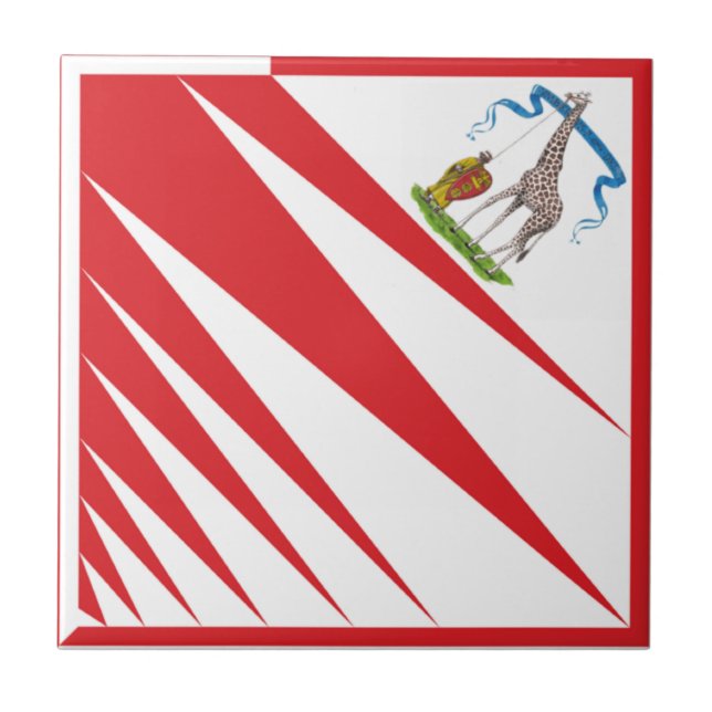 Imperiale Contrada della Giraffa - Giraffe Palio Kakelplatta (Framsidan)