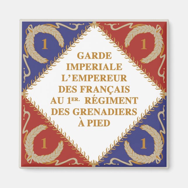 Imperialgardets flagga magnet (Framsidan)