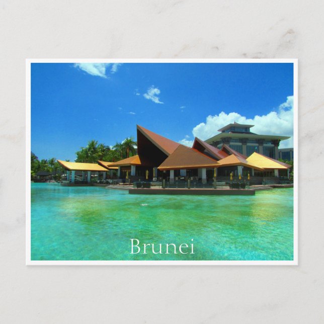 imperialisthotellblått bassäng vykort (Framsida)