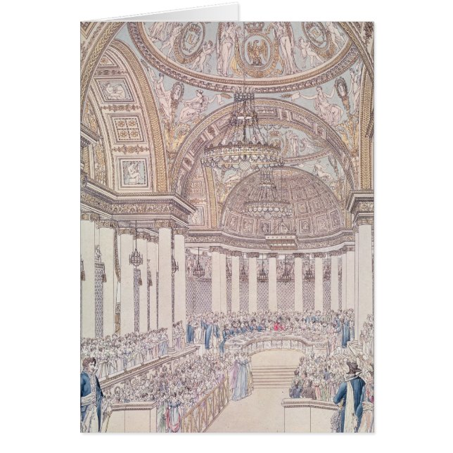 Imperialistisk bankett i den storslagna salongen hälsningskort (Framsidan)