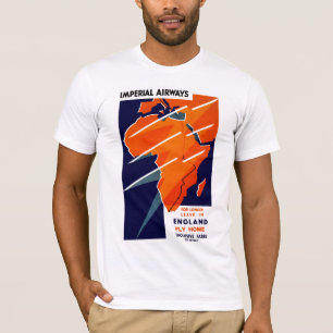 Imperialistisk flygbolagafrika tee shirt