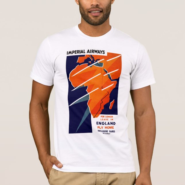 Imperialistisk flygbolagafrika tee shirt (Framsida)