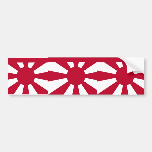 Imperialistisk japansk marin för standard vice bildekal (Framsidan)