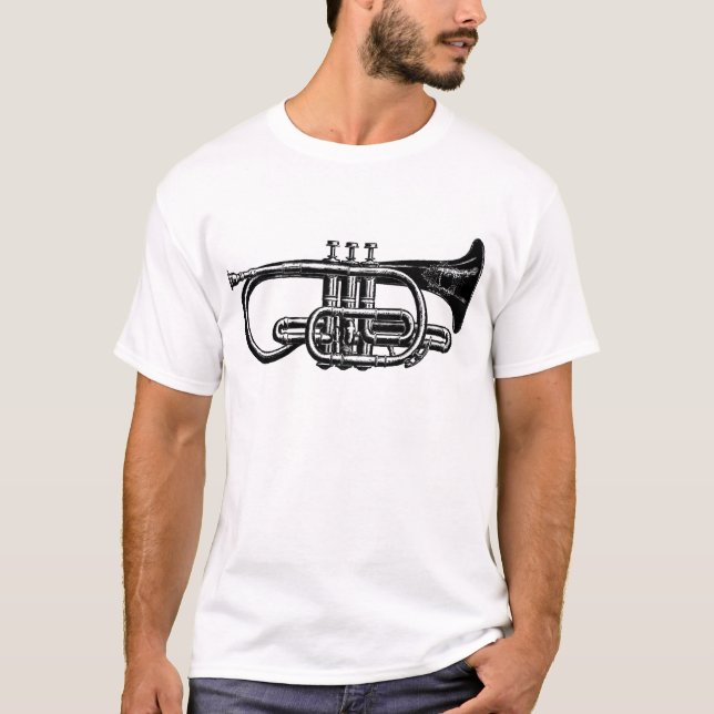 Imperialistisk mässingskornett - musikalen t shirt (Framsida)