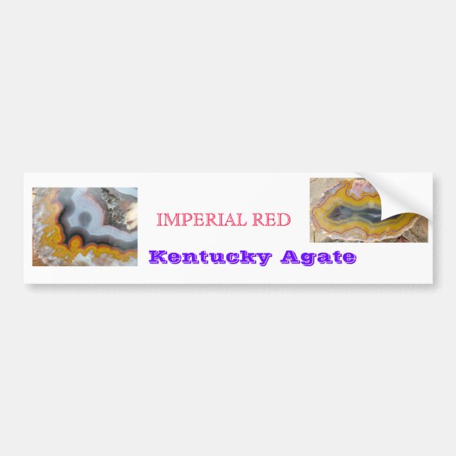IMPERIALISTISK RÖD kentucky agateBILDEKAL Bildekal (Framsidan)