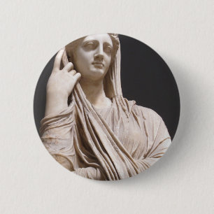 Imperialistiska romerska kvinnor - staty knapp