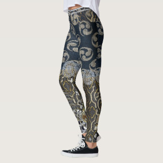 Imperialistiska stadshalvmånformig leggings