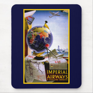 Imperialistiskt flygbolagjordklot musmatta