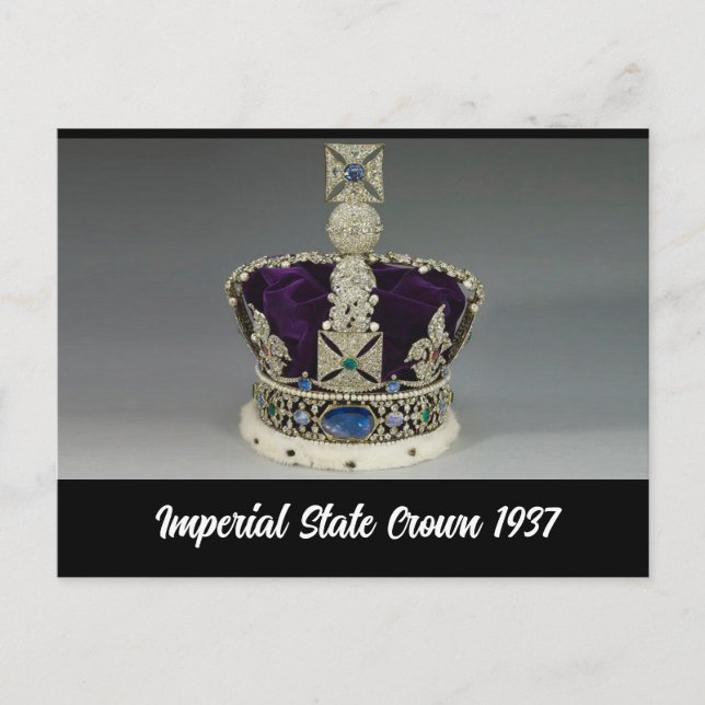 Imperialstaten Krona 1937 Vykort (Framsida)