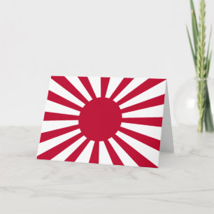 Imperiet Japans krigsflagga Kort