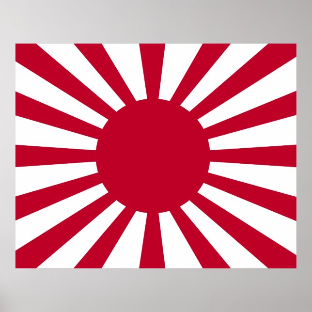 Imperiet Japans krigsflagga Poster (Framsidan)