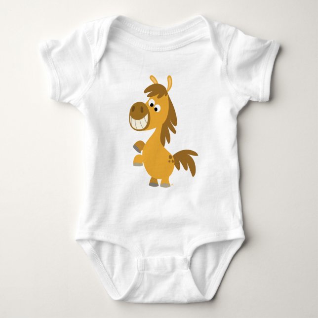 Impetuös Tecknad Pony Baby Apparel Tee Shirt (Framsida)