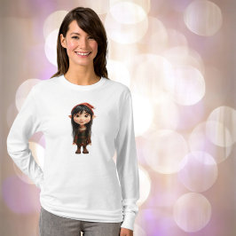 Impish Girl jul Elf Women's Tee