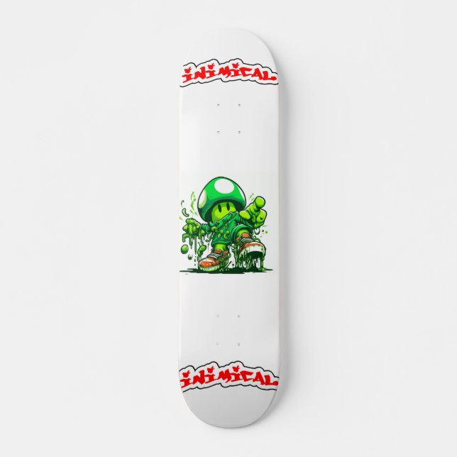 Impisk "Shroomy" Mini Skateboard Bräda 18,5 Cm (Framsida)