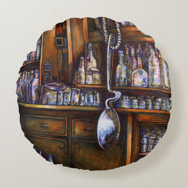 implicit tolkad rund kudde (Framsidan)