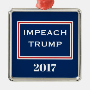 Implicit Trump Rött vitt blått mall Julgransprydnad Metall