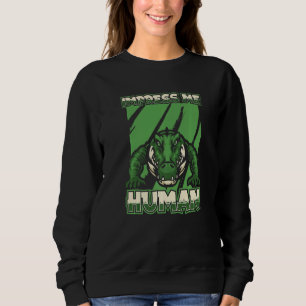 Imponera mig människa Krokodil Kajman Reptil Allig T Shirt