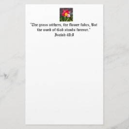 Imponerande bibel-citat brevpapper