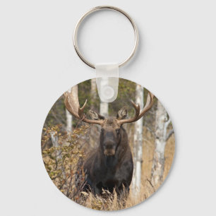 Imponerande Bull Moose Nyckelring