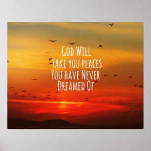 Imponerande kristen citat: Gud kommer att Poster