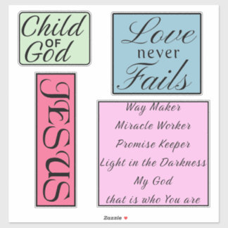 Imponerande kristna citat klistermärken