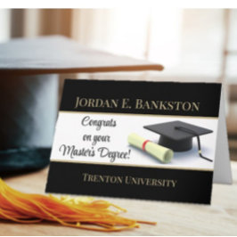 Imponerande magisterexamen! Studenten Kort