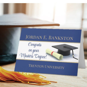 Imponerande magisterexamen! Studenten Kort