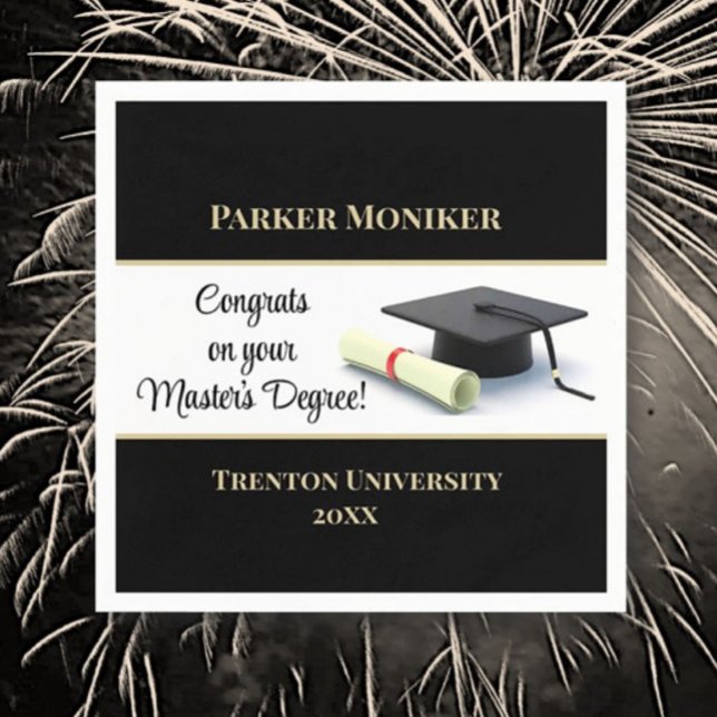 Imponerande magisterexamen! Studenten Pappersservett (Skapare uppladdad)