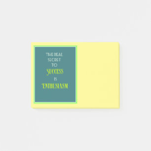Imponerande motivation, citattypografi post-it block