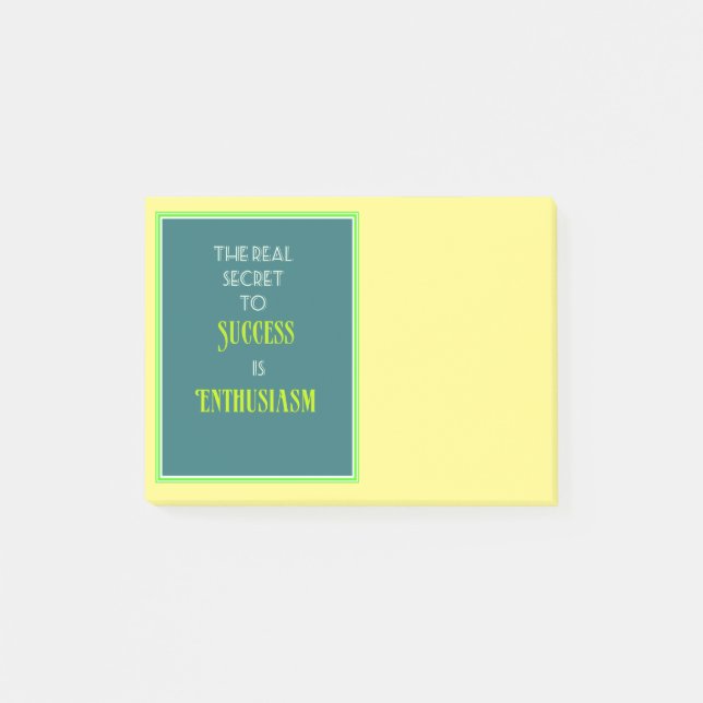 Imponerande motivation, citattypografi post-it block (Framsida)