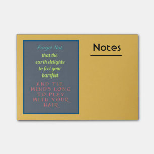 Imponerande offerttypografi post-it block