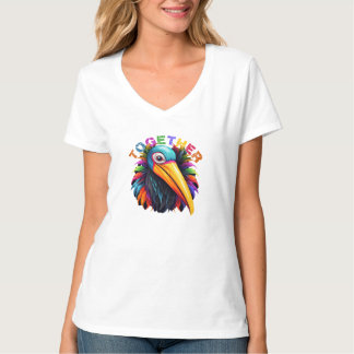 Imponerande regnbågspositiv och inkluderande T-Shi T Shirt