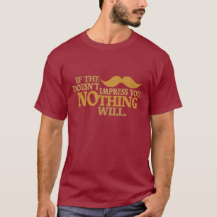 Imponerande skjorta för anpassningsbar av mustache t-shirt
