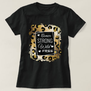Imponerande utskrift av Guld & svarta djur T Shirt