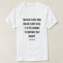 Imponerande Winston Churchill-citattypografi D T Shirt