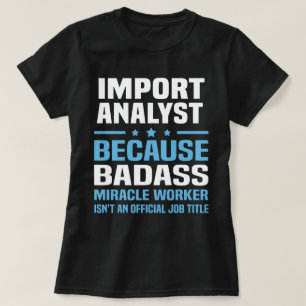 Importera analytiker t shirt
