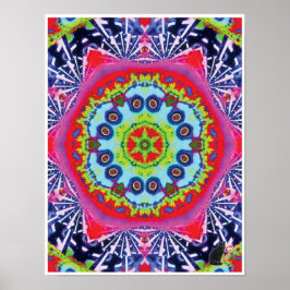 Importera Kinetic Collage Kaleidoscope Poster